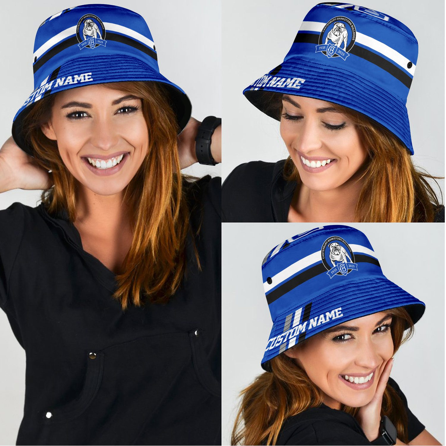 Canterbury-Bankstown Bulldogs Sports Personalized Bucket Hat Gift For Fans Canterbury-Bankstown Bulldogs Sports Personalized Bucket Hat Gift For Fans
