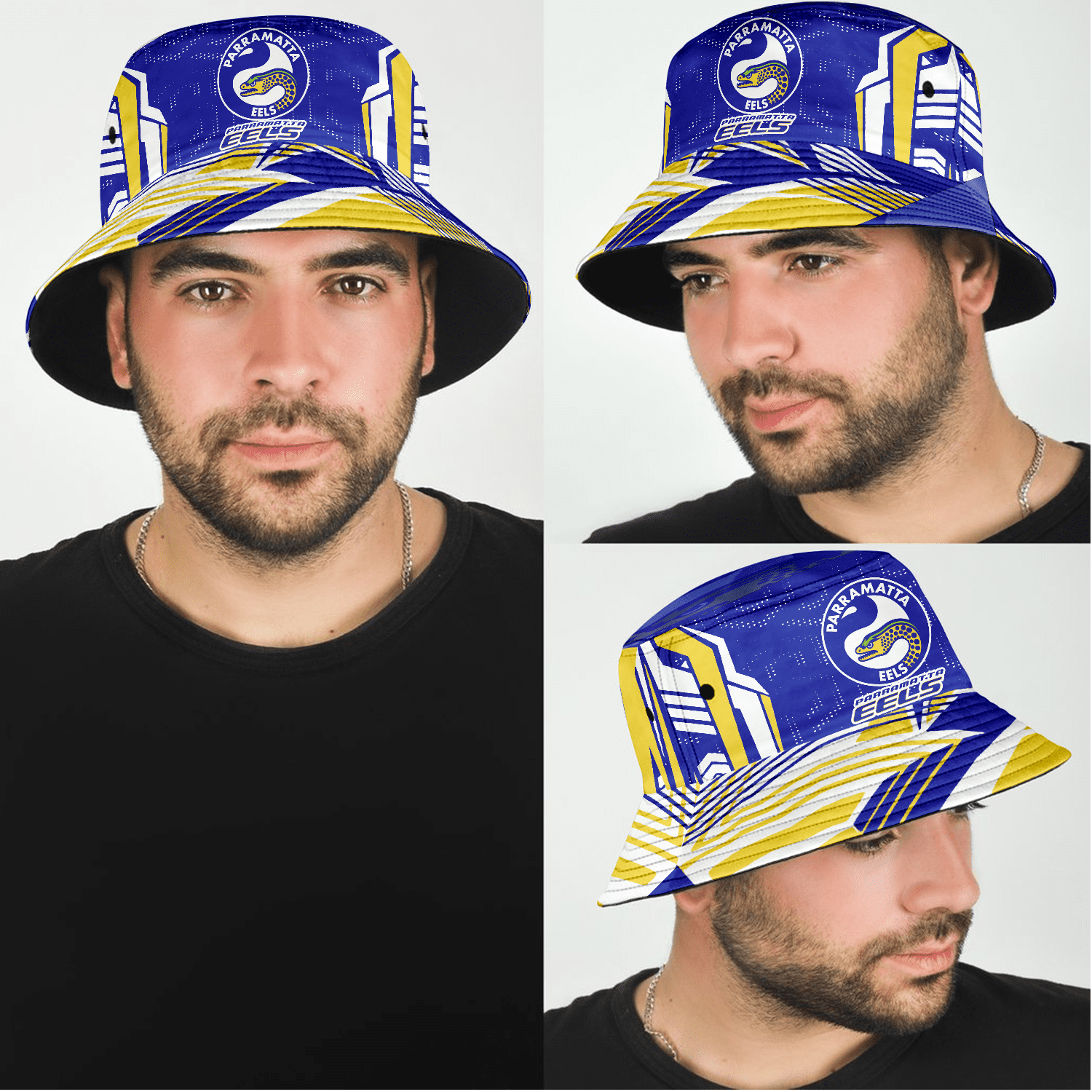 Parramatta Eels Sports Personalized Bucket Hat Gift For Fans Parramatta Eels Sports Personalized Bucket Hat Gift For Fans