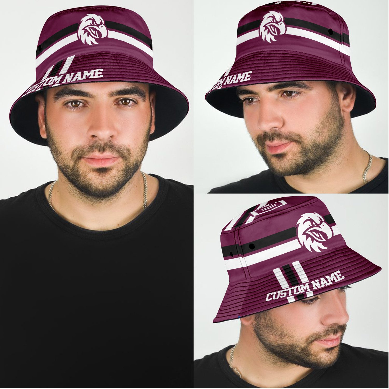 Manly Warringah Sea Eagles Sports Personalized Bucket Hat Gift For Fans Manly Warringah Sea Eagles Sports Personalized Bucket Hat Gift For Fans