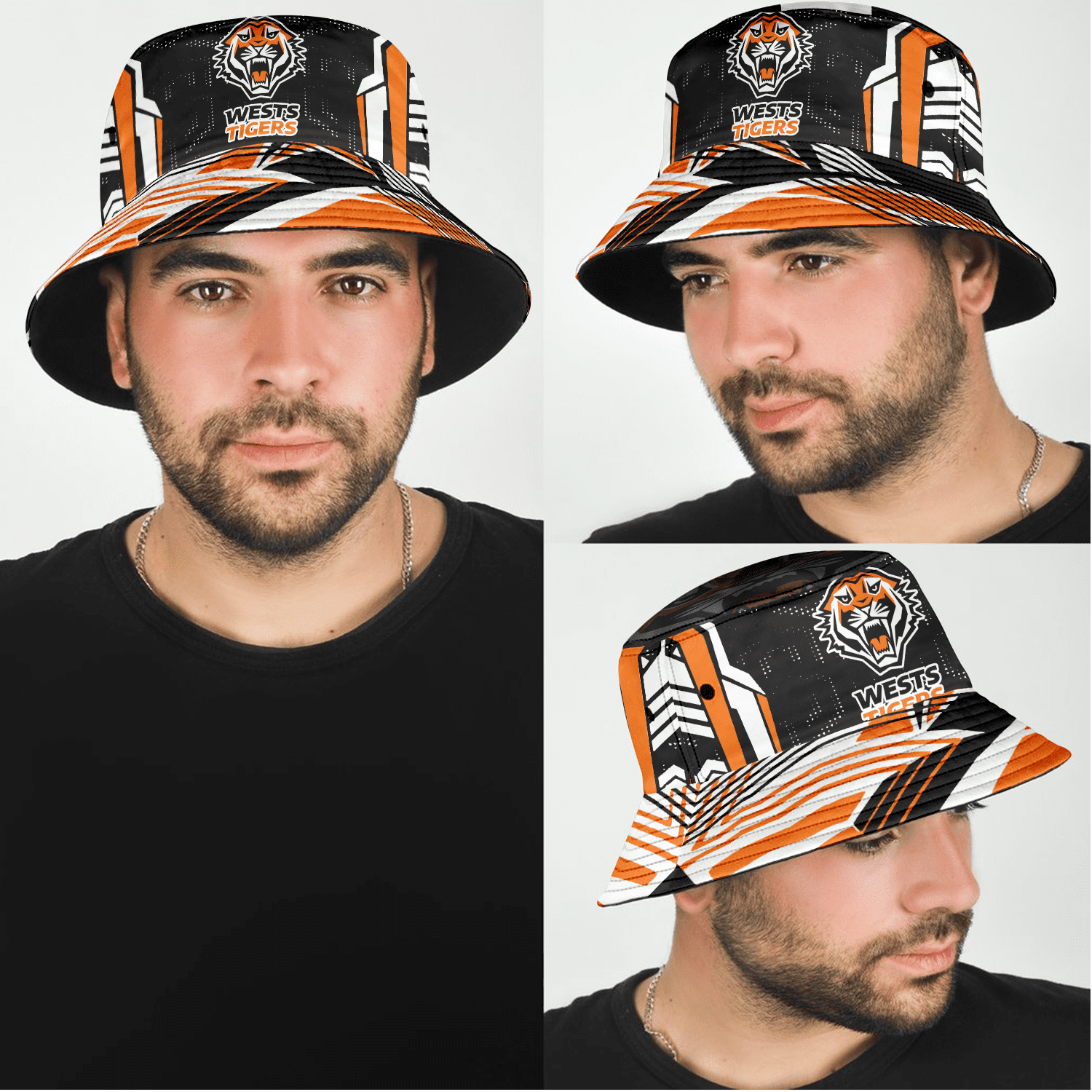 Wests Tigers Sports Personalized Bucket Hat Gift For Fans Wests Tigers Sports Personalized Bucket Hat Gift For Fans