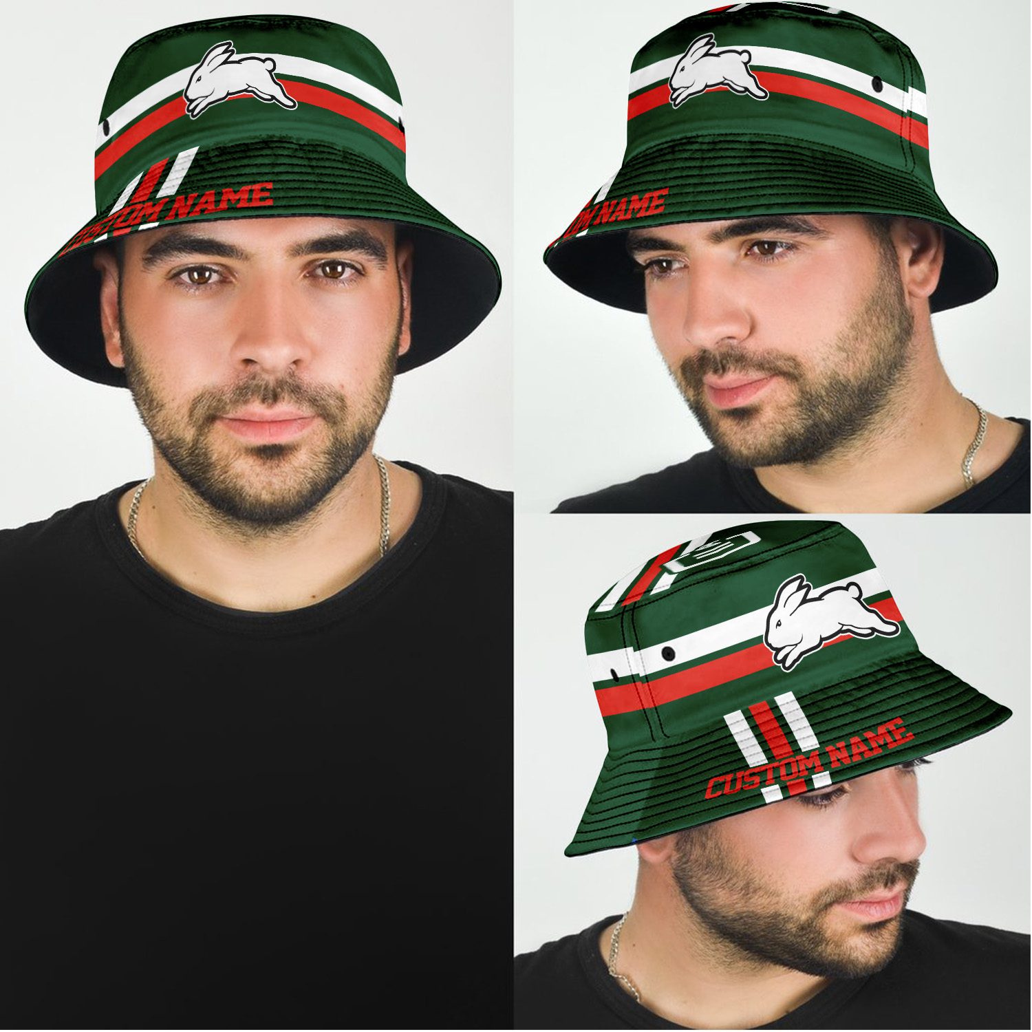 South Sydney Rabbitohs Sports Personalized Bucket Hat Gift For Fans South Sydney Rabbitohs Sports Personalized Bucket Hat Gift For Fans