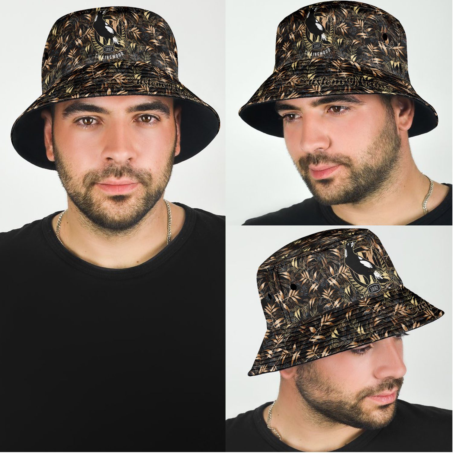 Collingwood Magpies Sports Personalized Bucket Hat Gift For Fans Collingwood Magpies Sports Personalized Bucket Hat Gift For Fans