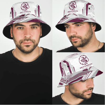 Manly Warringah Sea Eagles Sports Personalized Bucket Hat Gift For Fans