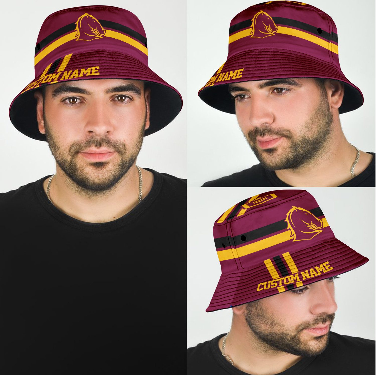 Brisbane Broncos Sports Personalized Bucket Hat Gift For Fans Brisbane Broncos Sports Personalized Bucket Hat Gift For Fans
