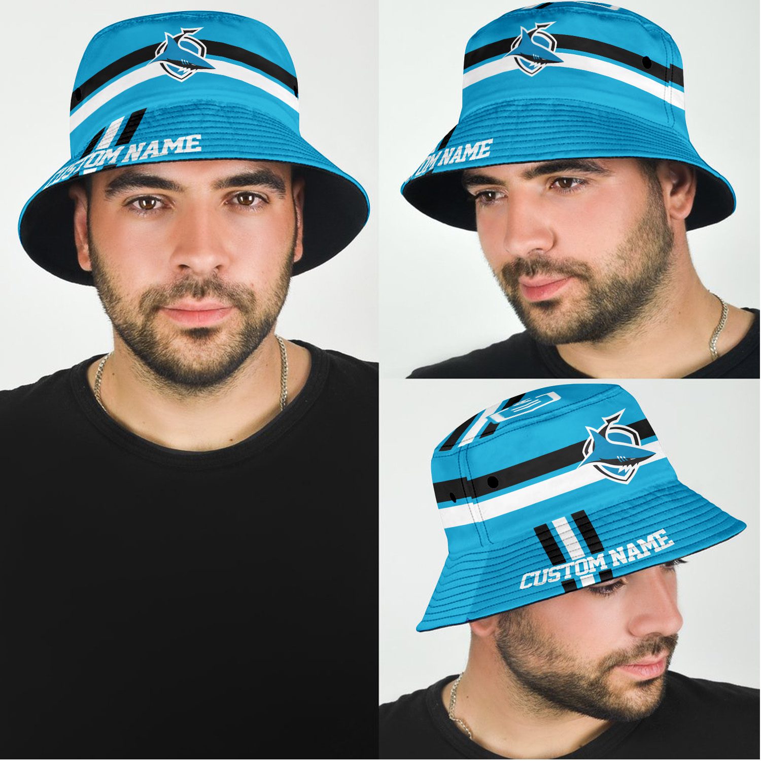 Cronulla-Sutherland Sharks Sports Personalized Bucket Hat Gift For Fans Cronulla-Sutherland Sharks Sports Personalized Bucket Hat Gift For Fans