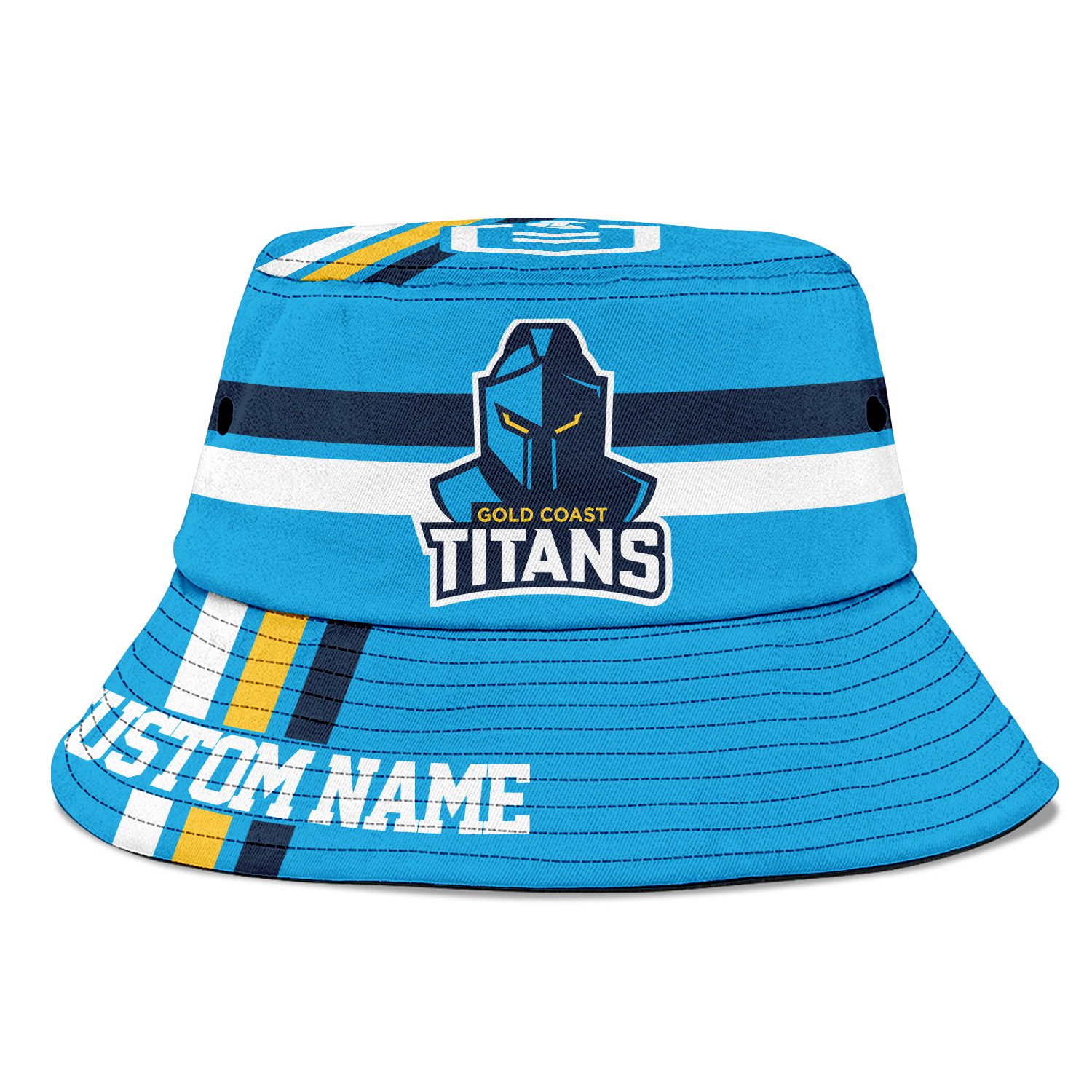NRL Gold Coast Titans Sports Personalized Bucket Hat Gift For Fans NRL Gold Coast Titans Sports Personalized Bucket Hat Gift For Fans
