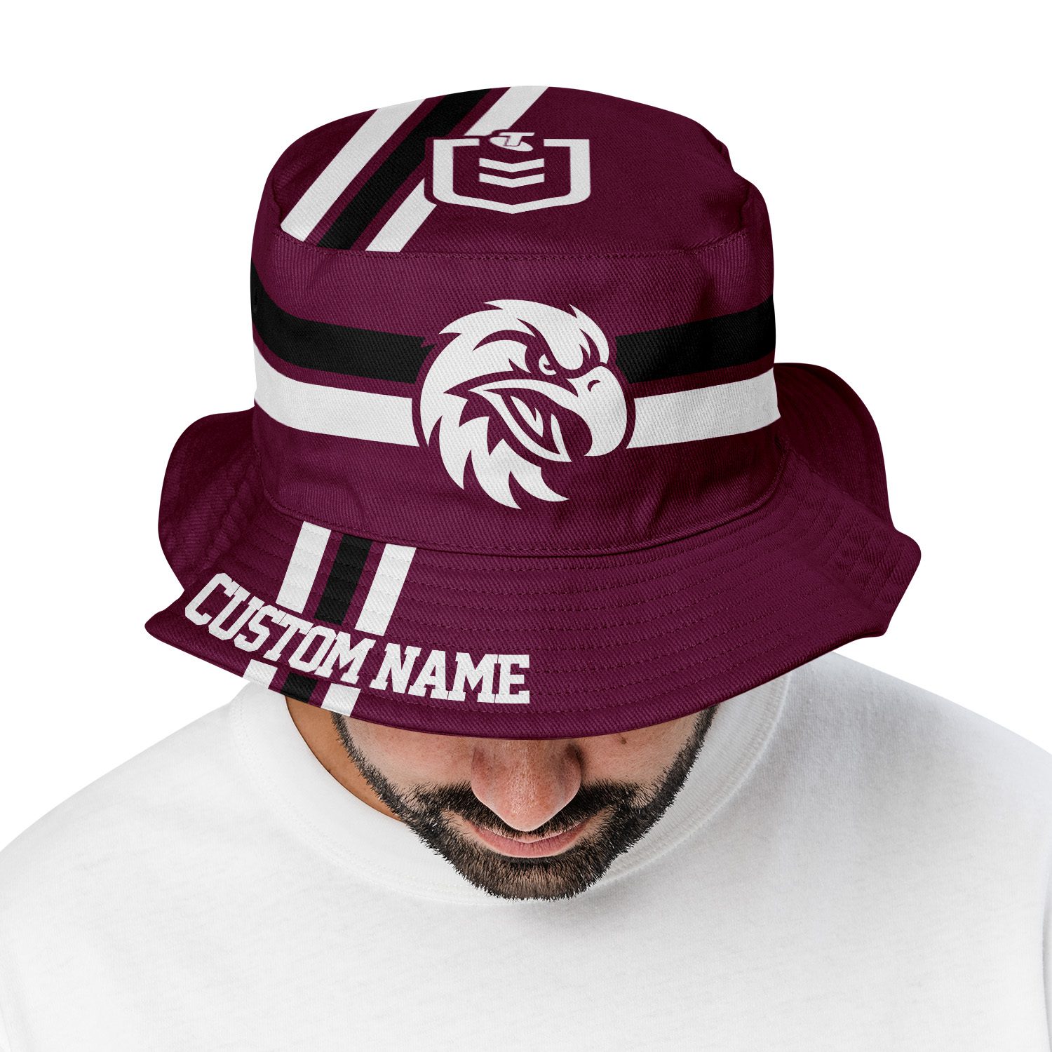 Manly Warringah Sea Eagles Sports Personalized Bucket Hat Gift For Fans Manly Warringah Sea Eagles Sports Personalized Bucket Hat Gift For Fans
