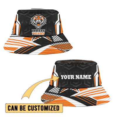 Wests Tigers Sports Personalized Bucket Hat Gift For Fans