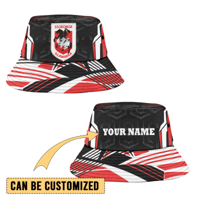 St. George Illawarra Dragons Sports Personalized Bucket Hat Gift For Fans St. George Illawarra Dragons Sports Personalized Bucket Hat Gift For Fans