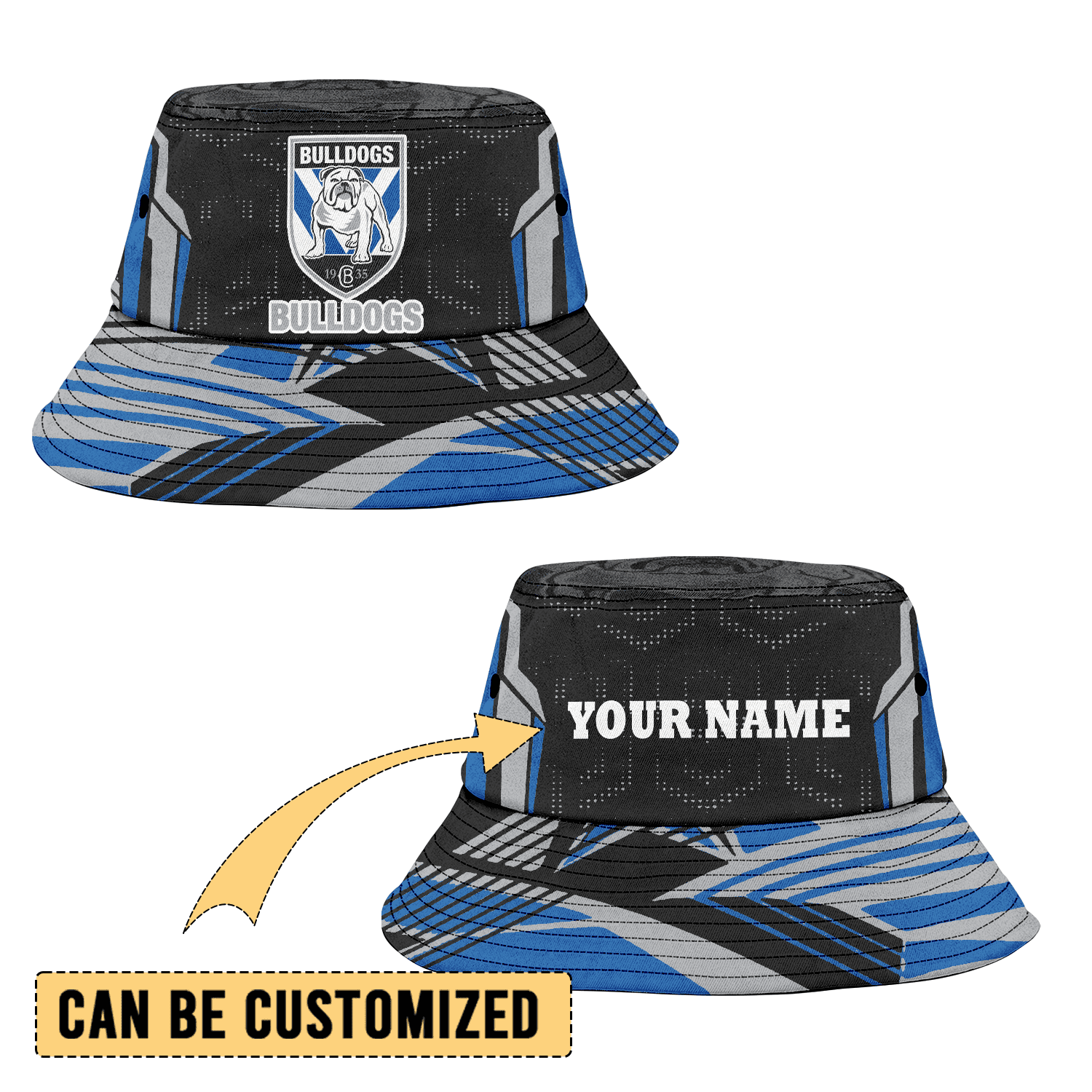 Canterbury-Bankstown Bulldogs Sports Personalized Bucket Hat Gift For Fans Canterbury-Bankstown Bulldogs Sports Personalized Bucket Hat Gift For Fans