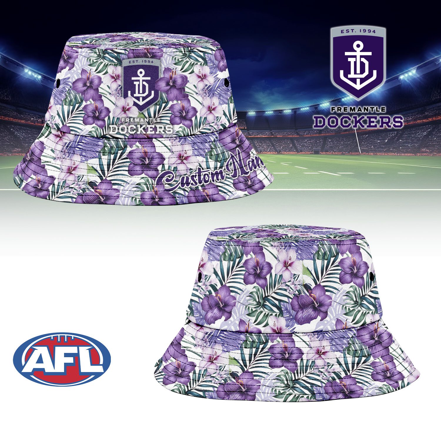 Fremantle Dockers Sports Personalized Bucket Hat Gift For Fans Fremantle Dockers Sports Personalized Bucket Hat Gift For Fans