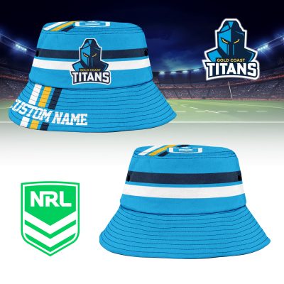 NRL Gold Coast Titans Sports Personalized Bucket Hat Gift For Fans Gold Coast Titans Sports Personalized Bucket Hat Gift For Fans