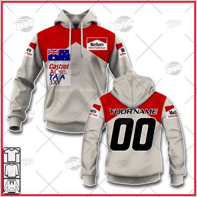 Personalise ATCC V8 Supercars Peter Brock 70s 80s Retro Vintage Racing Suit Hoodie Style - OldSchoolThings - Personalize Your Own New & Retro Sports Jerseys, Hoodies, T Shirts