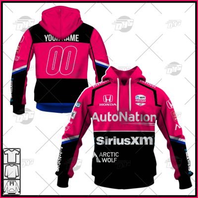 Personalize INDYCAR Series Meyer Shank Racing Helio Castroneves Jersey Shirt Hoodie Best Sale