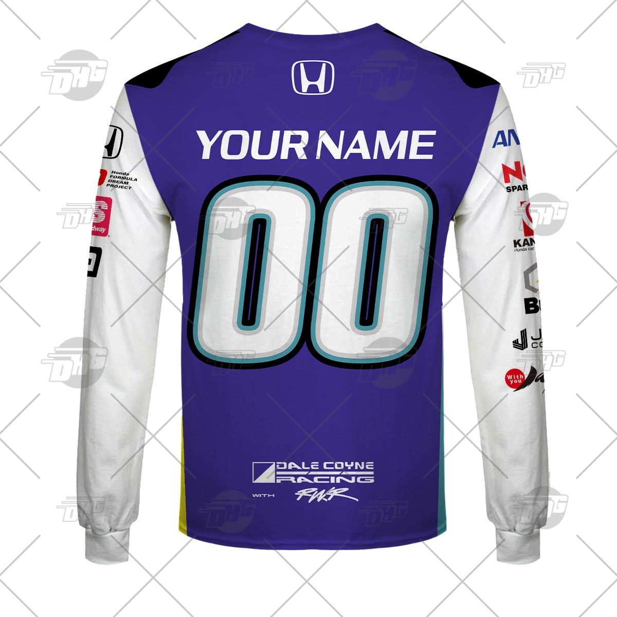 Personalize INDYCAR Series Dale Coyne Racing Takuma Sato Jersey Shirt Hoodie Best Sale Personalize INDYCAR Series Dale Coyne Racing Takuma Sato Jersey Shirt Hoodie Best Sale