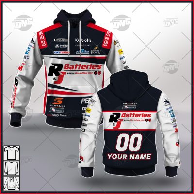 Personalise V8 Supercars Brad Jones Racing Nick Percat Jersey Style Hoodie - OldSchoolThings - Personalize Your Own New & Retro Sports Jerseys, Hoodies, T Shirts