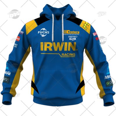 Personalise V8 Supercars Team 18 - IRWIN Racing Mark Winterbottom Jersey Style Hoodie - OldSchoolThings - Personalize Your Own New & Retro Sports Jerseys, Hoodies, T Shirts