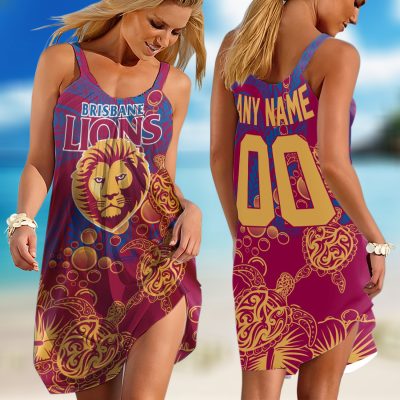 Personalized  West Coast Eagles AFL Special Polynesian Sleeveless Summer Beach Sundress for Women