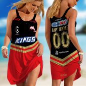 Personalized NRL New Zealand Warriors Heritage Kits Sleeveless Summer Beach Sundress for Women