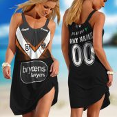 Personalized NRL New Zealand Warriors Heritage Kits Sleeveless Summer Beach Sundress for Women