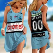 Personalized NRL New Zealand Warriors Heritage Kits Sleeveless Summer Beach Sundress for Women