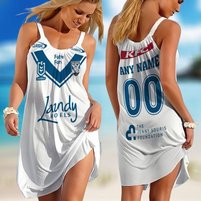 Personalized NRL New Zealand Warriors Heritage Kits Sleeveless Summer Beach Sundress for Women
