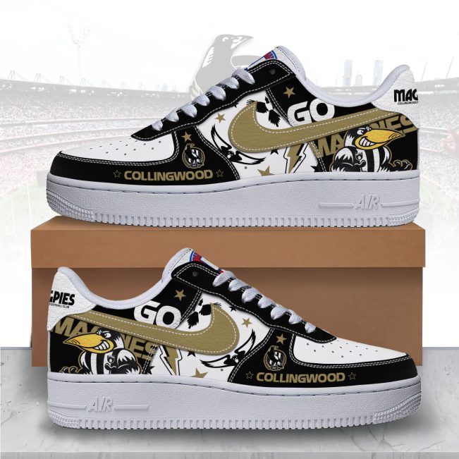 Collingwood Magpies Sports Air Force 1 Sneakers Shoes For Men And Women