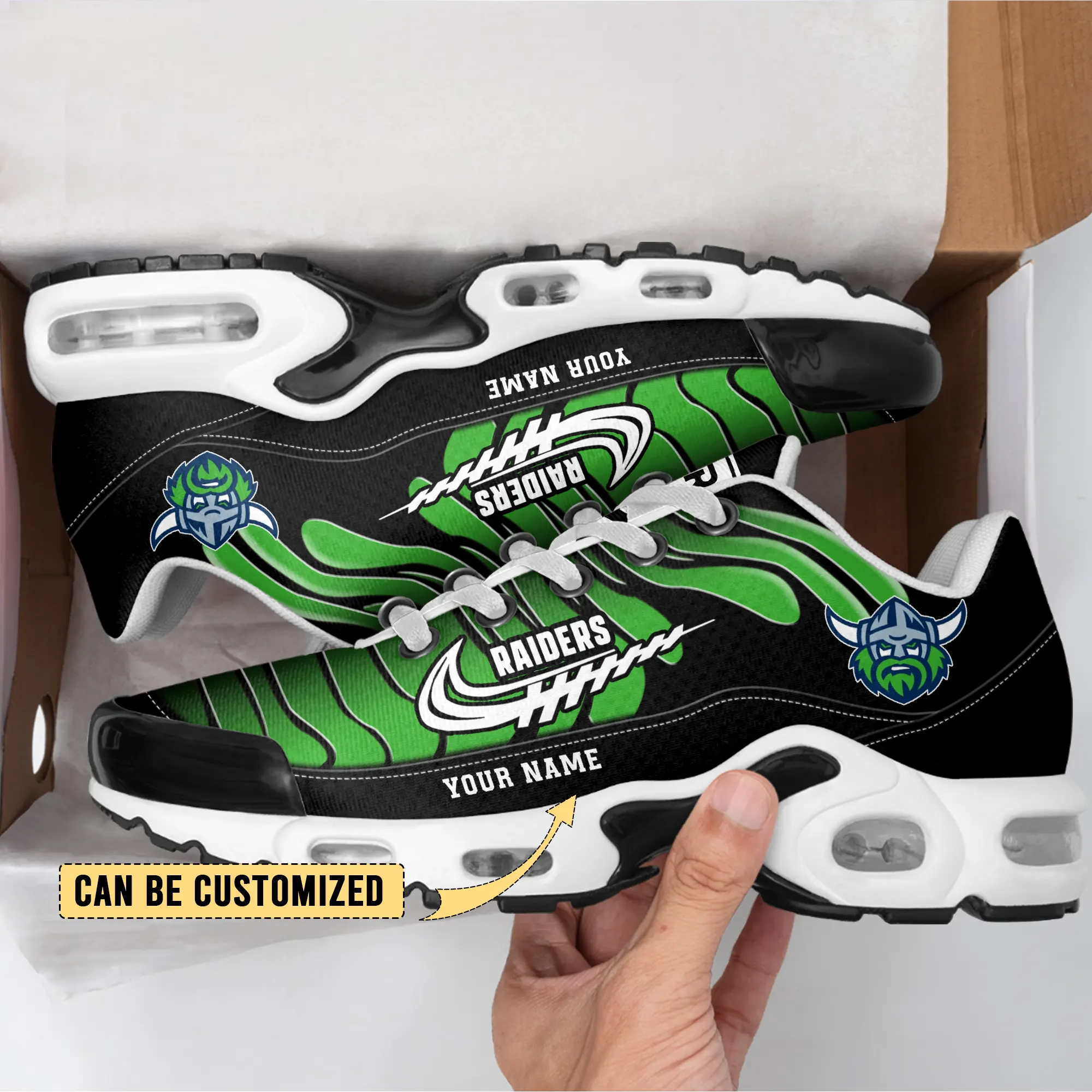 Canberra Raiders Sports Air Max Plus Sneakers For Men And Women Canberra Raiders Sports Air Max Plus Sneakers For Men And Women
