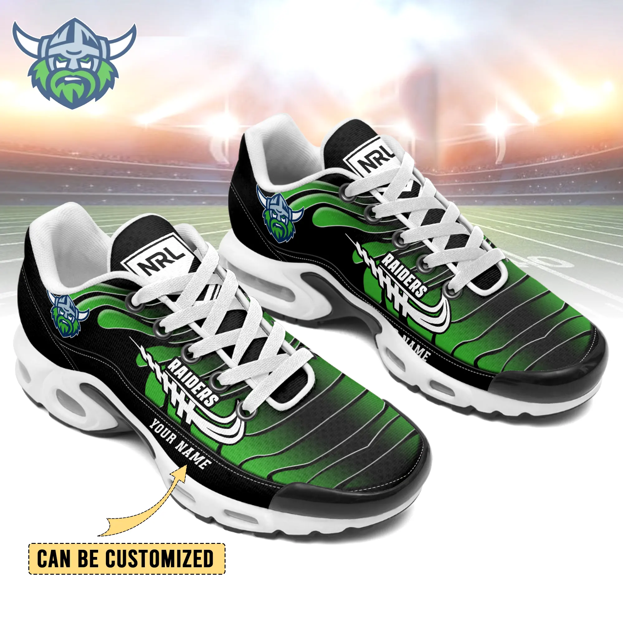 Canberra Raiders Sports Air Max Plus Sneakers For Men And Women Canberra Raiders Sports Air Max Plus Sneakers For Men And Women