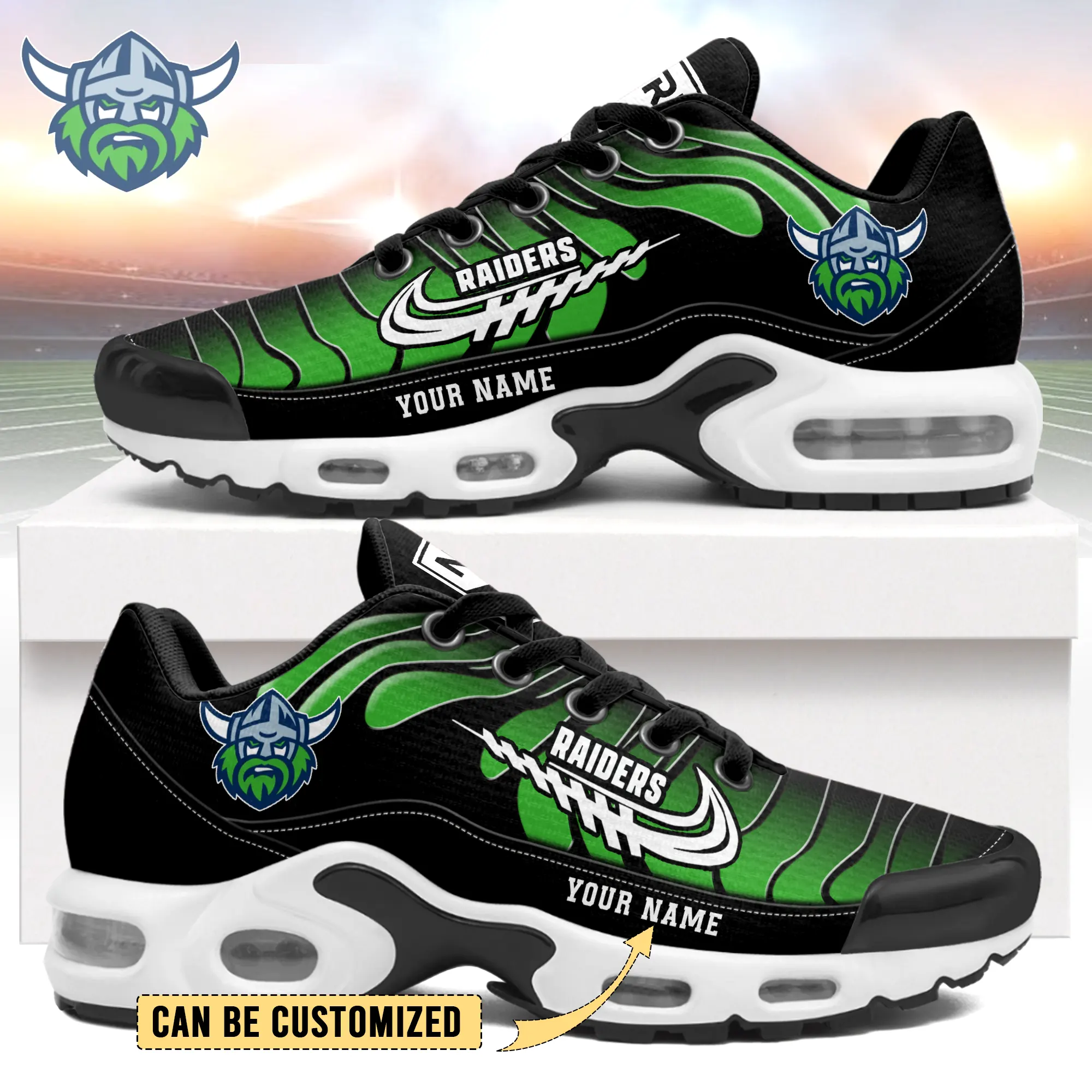 Canberra Raiders Sports Air Max Plus Sneakers For Men And Women Canberra Raiders Sports Air Max Plus Sneakers For Men And Women