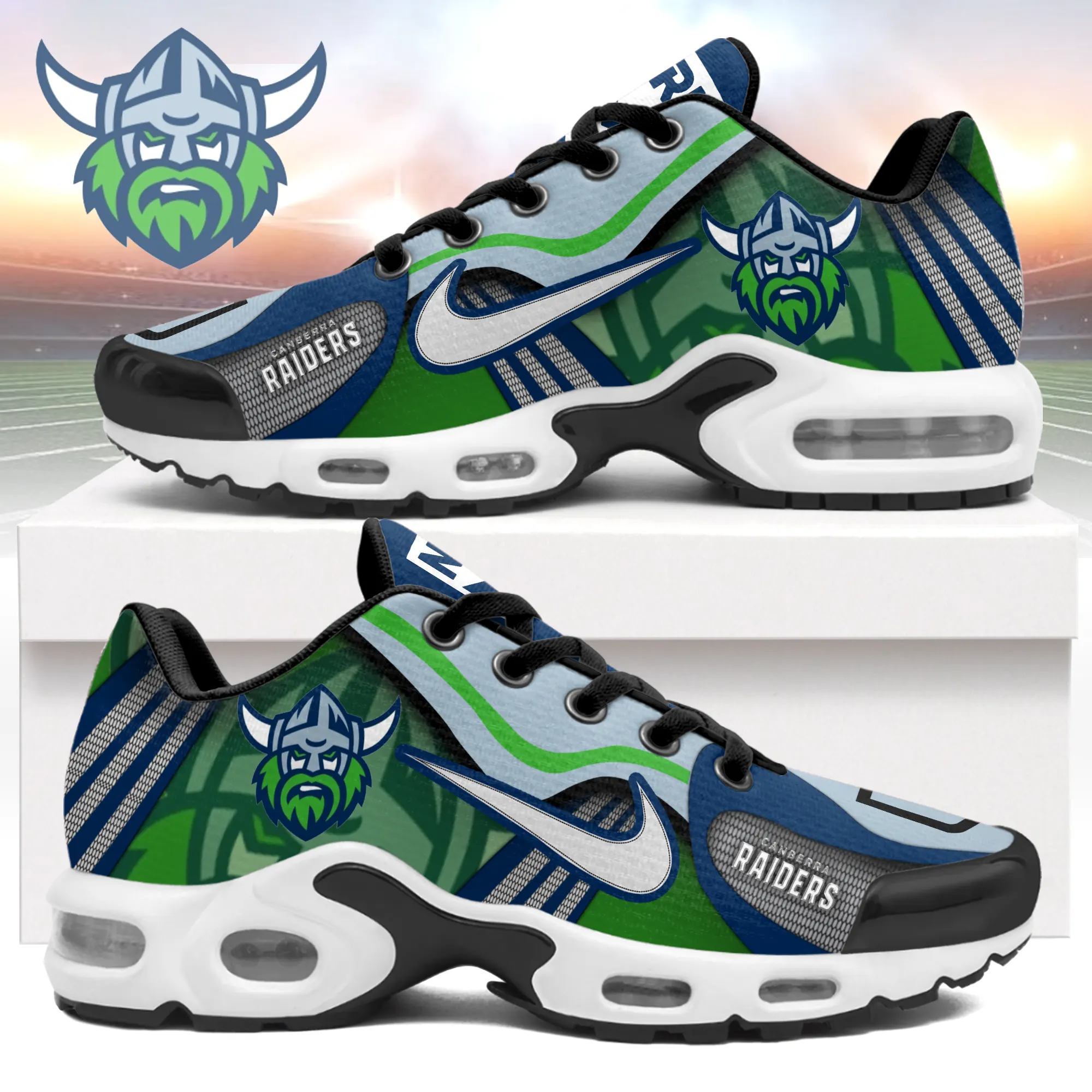Canberra Raiders Sports Air Max Plus Sneakers For Men And Women Canberra Raiders Sports Air Max Plus Sneakers For Men And Women