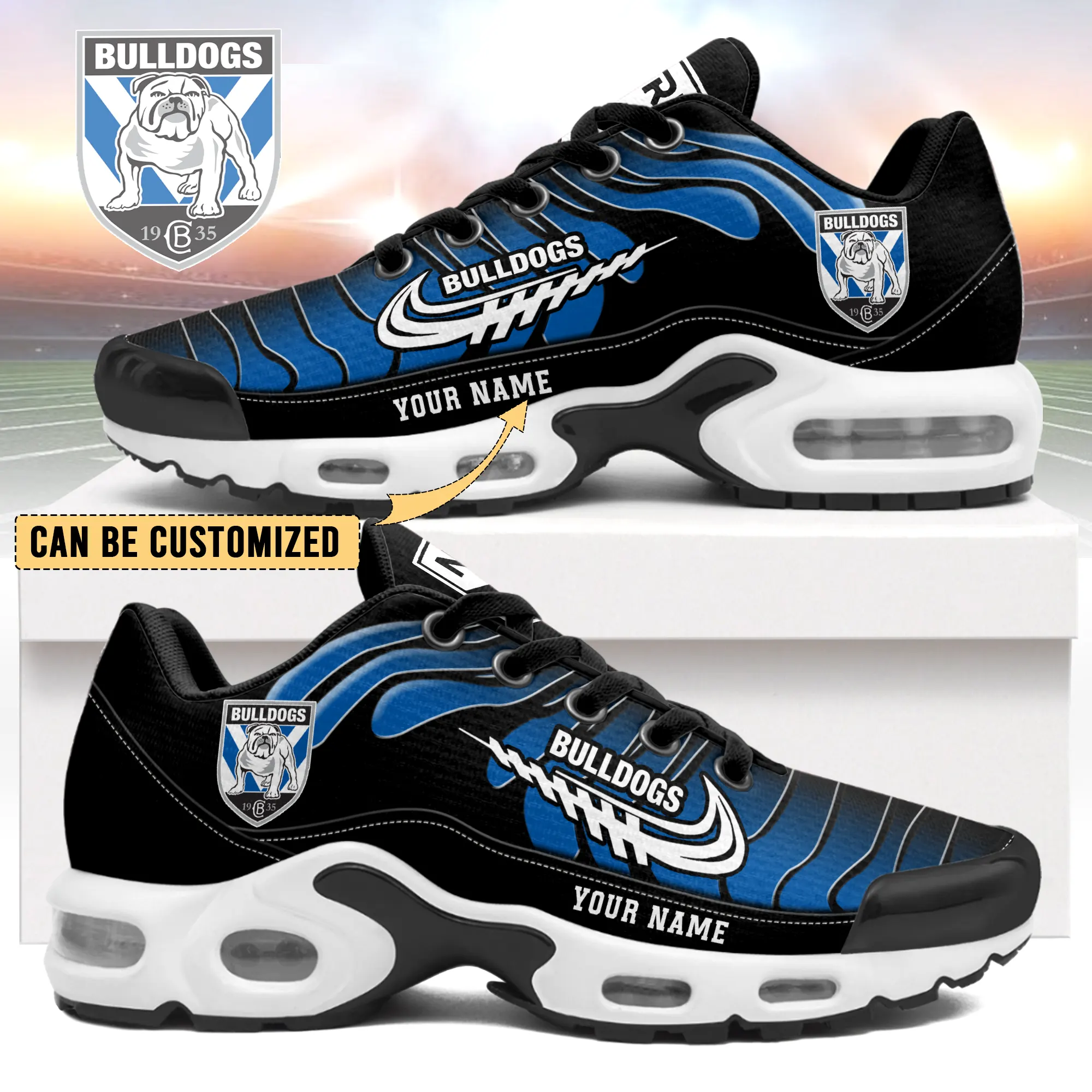 Canterbury-Bankstown Bulldogs Sports Air Max Plus Sneakers For Men And Women Canterbury-Bankstown Bulldogs Sports Air Max Plus Sneakers For Men And Women