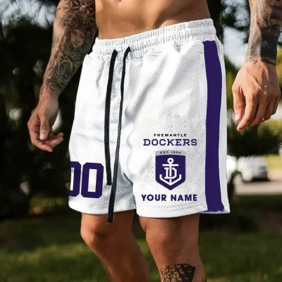 Fremantle Dockers Custom Name And Number Short Pants Gift For Fans