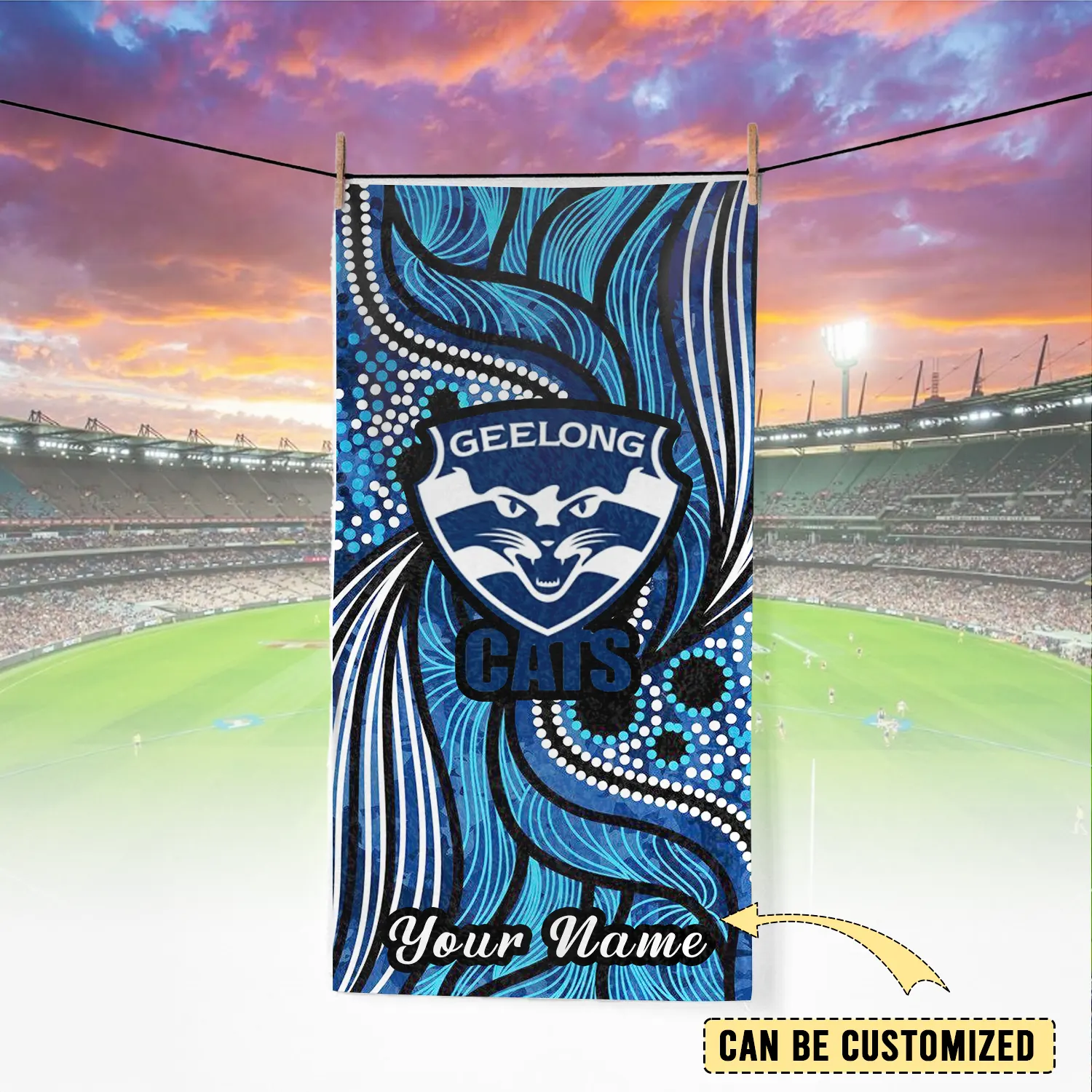 Geelong Cats Pool Travel Beach  Towels Geelong Cats Pool Travel Beach  Towels