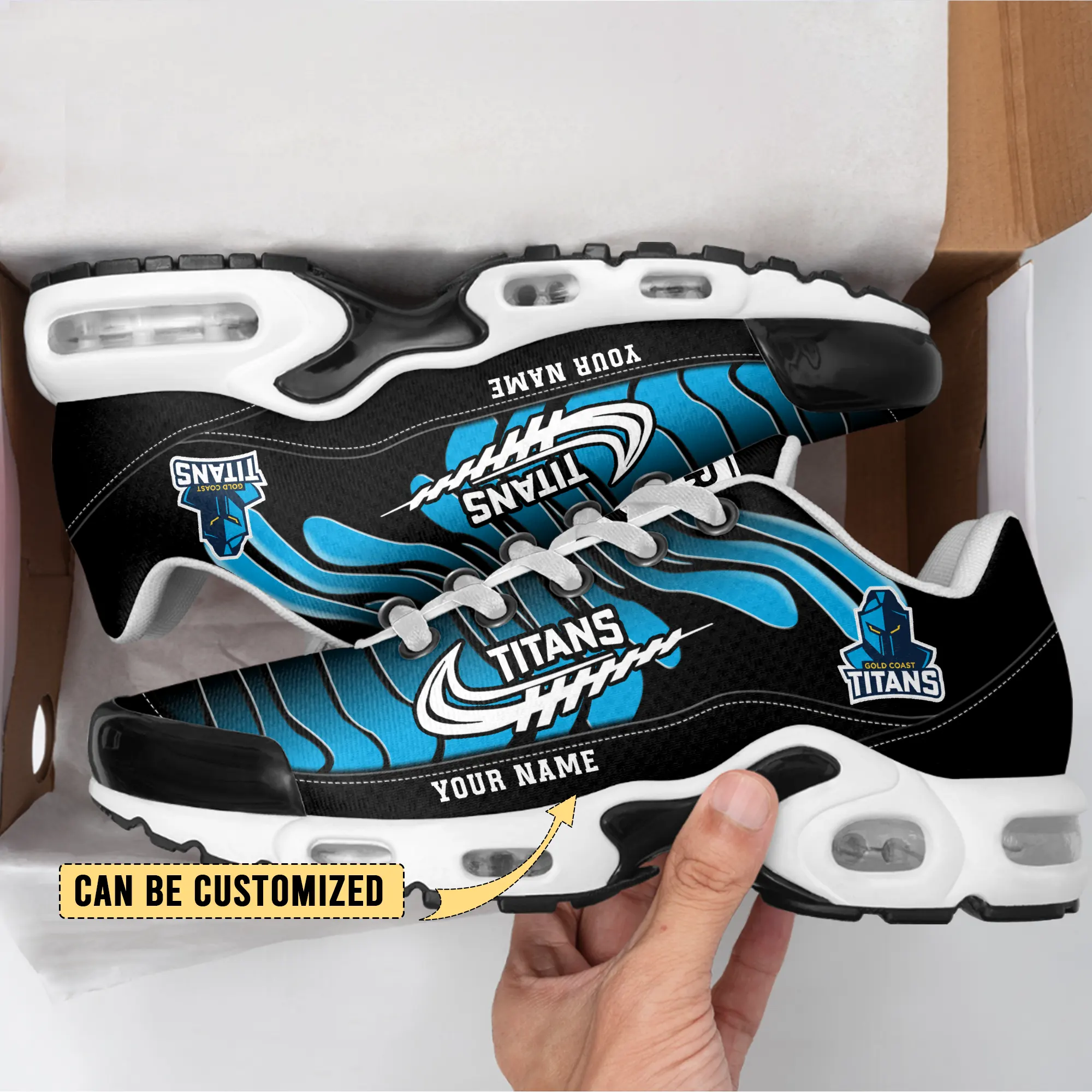 Gold Coast Titans Sports Air Max Plus Sneakers For Men And Women Gold Coast Titans Sports Air Max Plus Sneakers For Men And Women