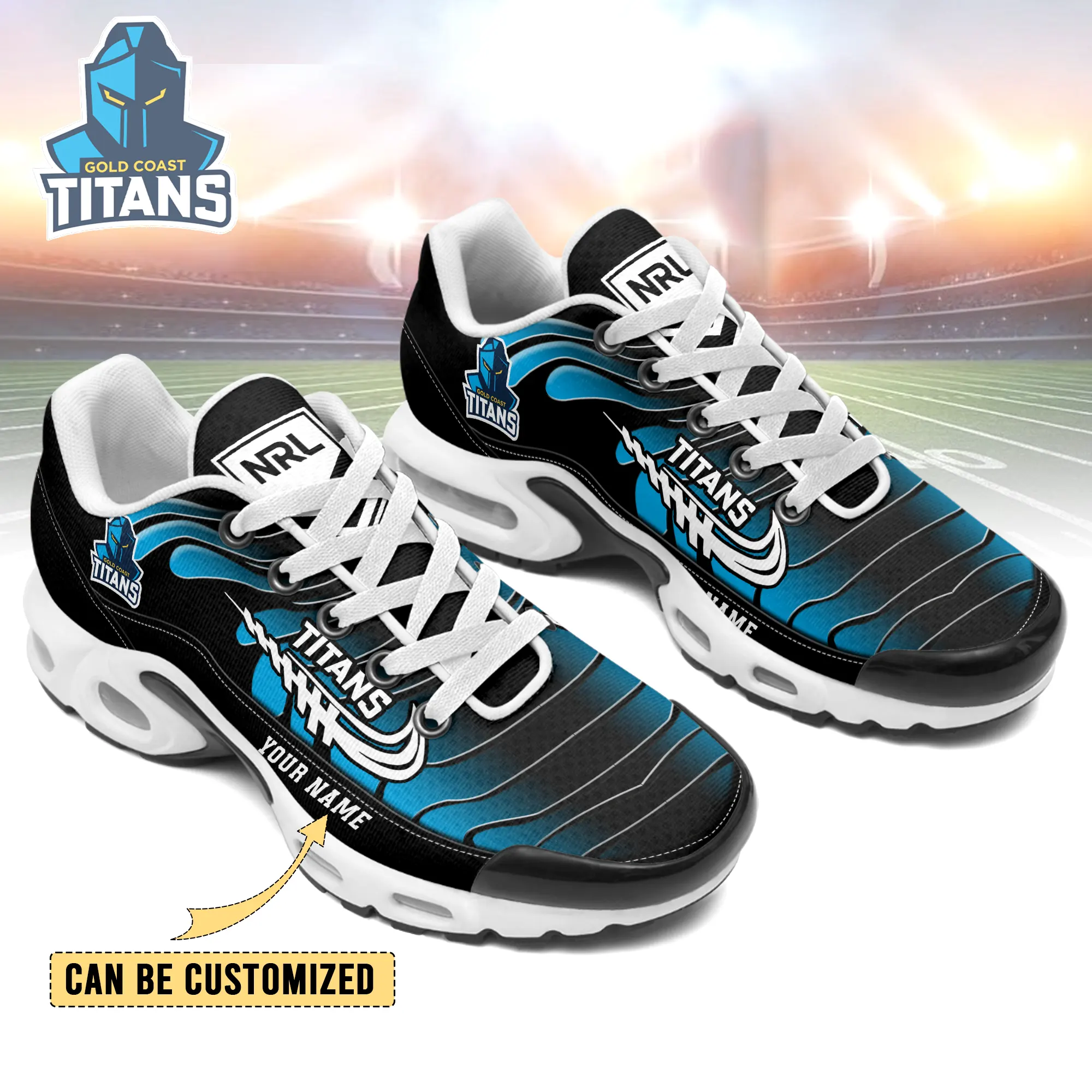 Gold Coast Titans Sports Air Max Plus Sneakers For Men And Women Gold Coast Titans Sports Air Max Plus Sneakers For Men And Women