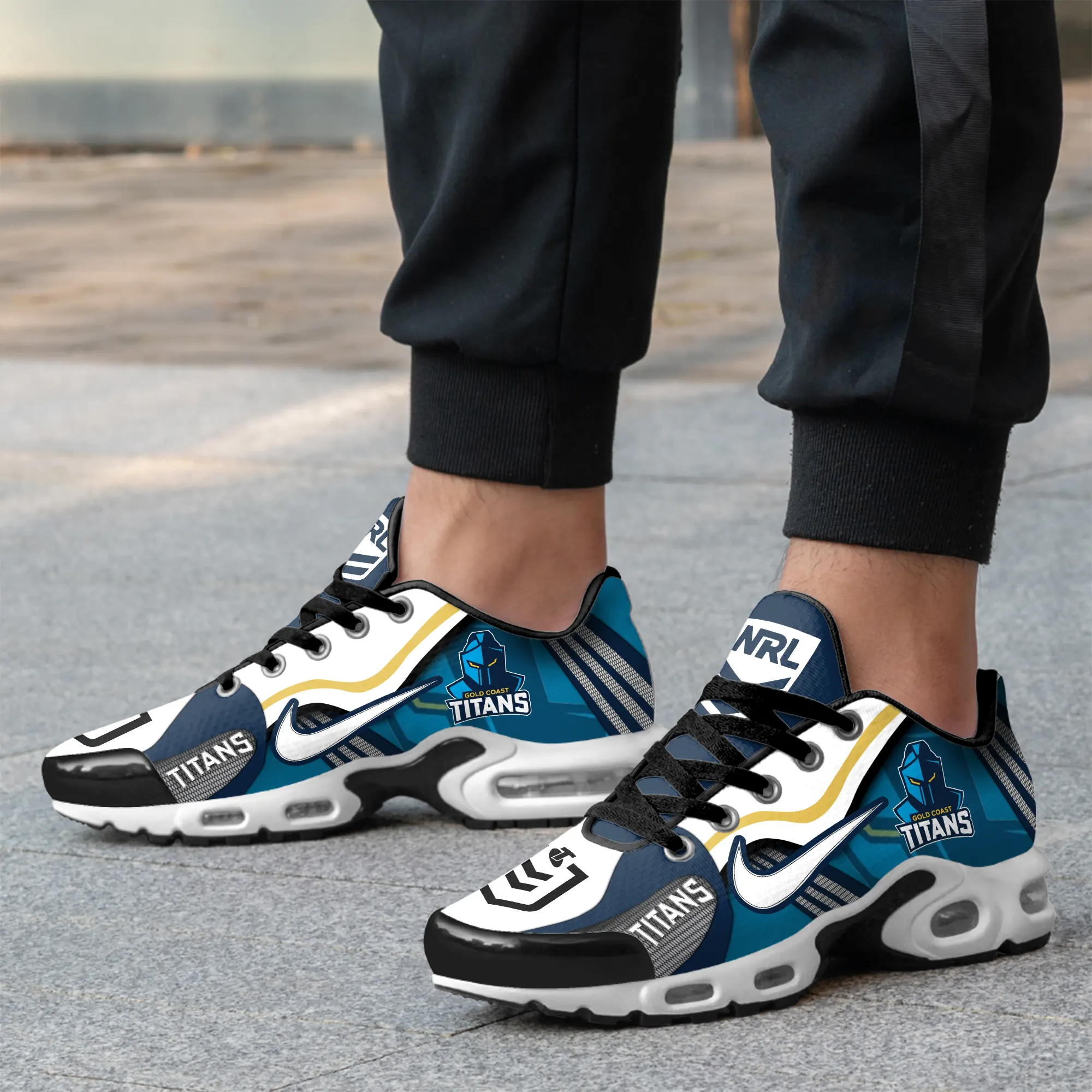 Gold Coast Titans Sports Air Max Plus Sneakers For Men And Women Gold Coast Titans Sports Air Max Plus Sneakers For Men And Women