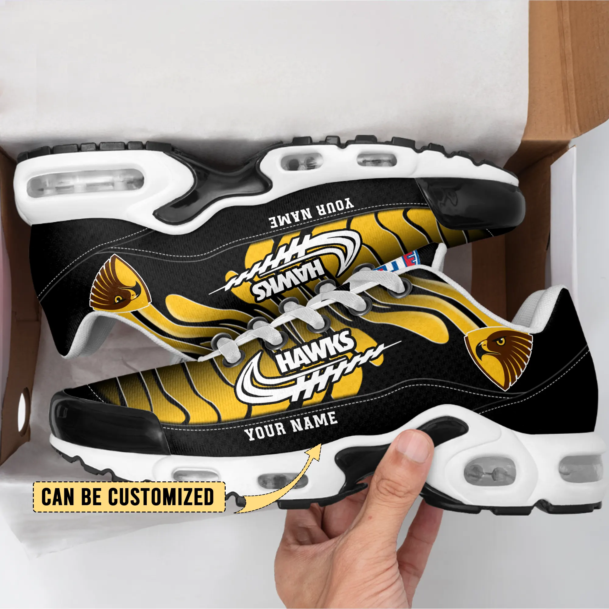 Hawthorn Hawks Sports Air Max Plus Sneakers For Men And Women Hawthorn Hawks Sports Air Max Plus Sneakers For Men And Women