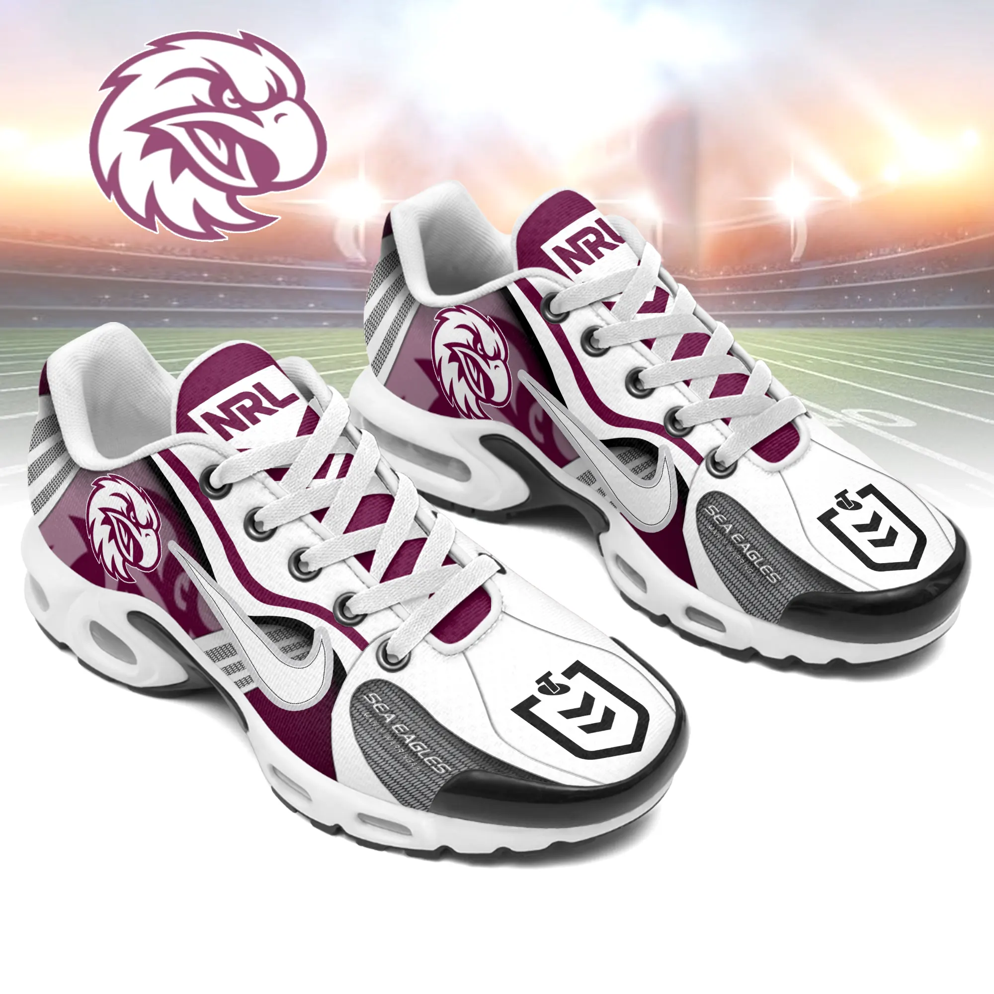 Manly Warringah Sea Eagles Sports Air Max Plus Sneakers For Men And Women Manly Warringah Sea Eagles Sports Air Max Plus Sneakers For Men And Women