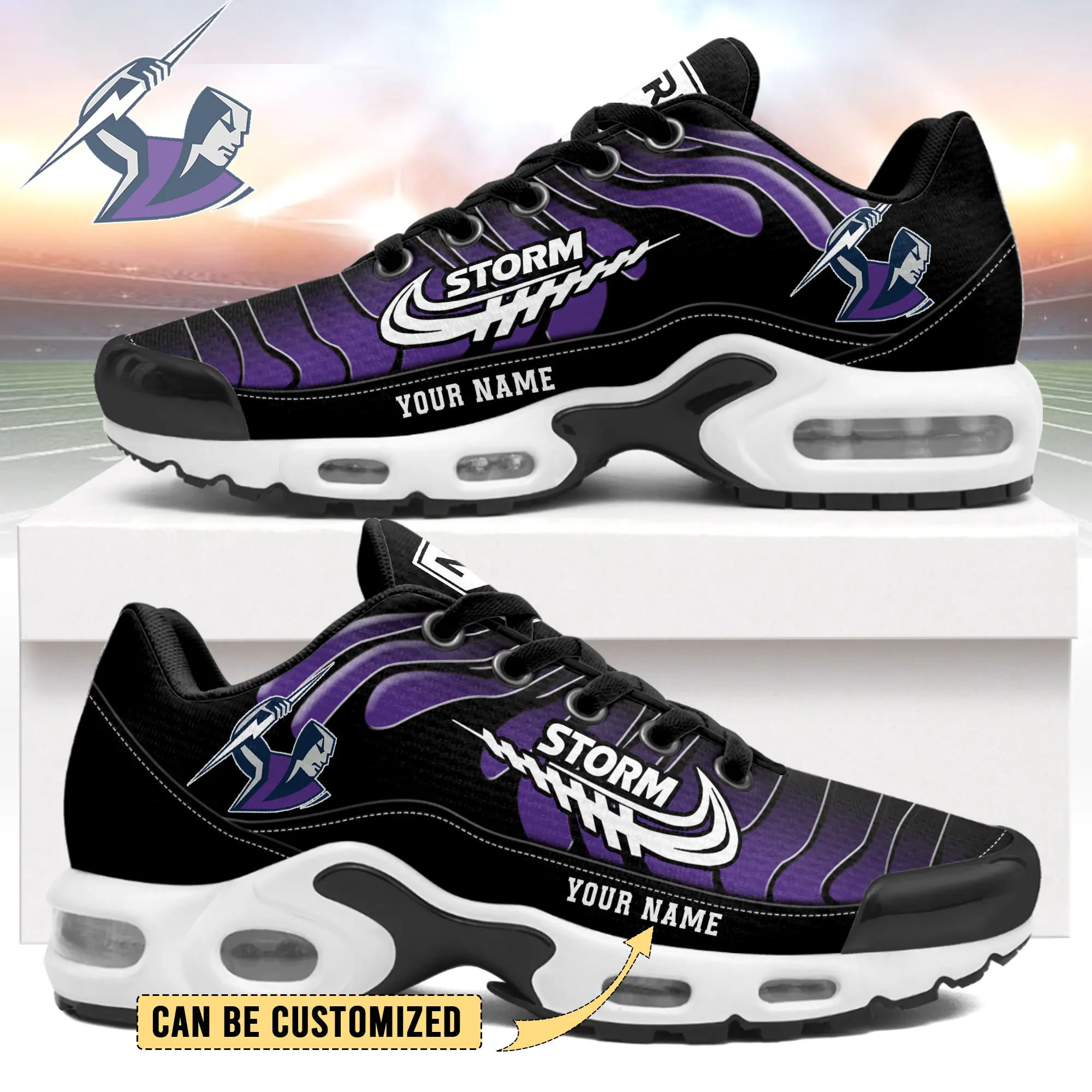 NRL Melbourne Storm Sports TN Shoes Sneakers For Men And Women NRL Melbourne Storm Sports TN Shoes Sneakers For Men And Women