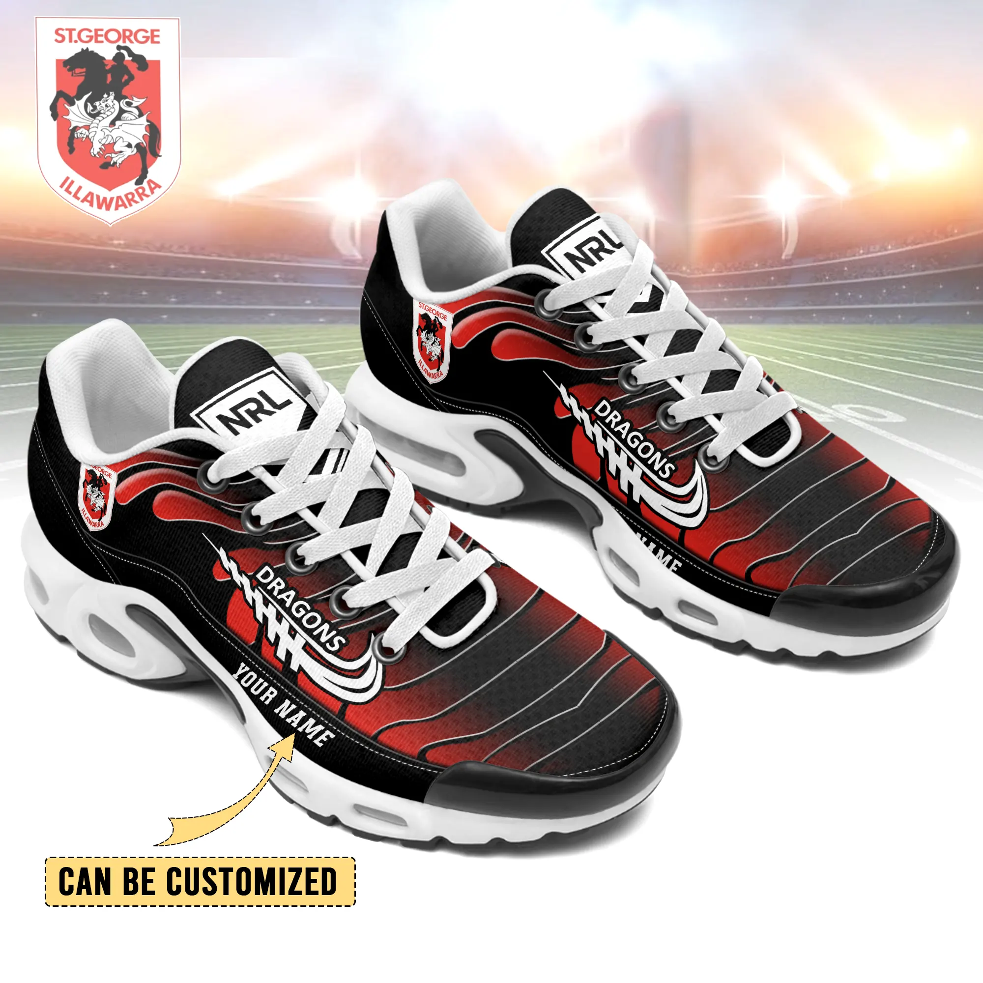St. George Illawarra Dragons Sports Air Max Plus Sneakers For Men And Women St. George Illawarra Dragons Sports Air Max Plus Sneakers For Men And Women