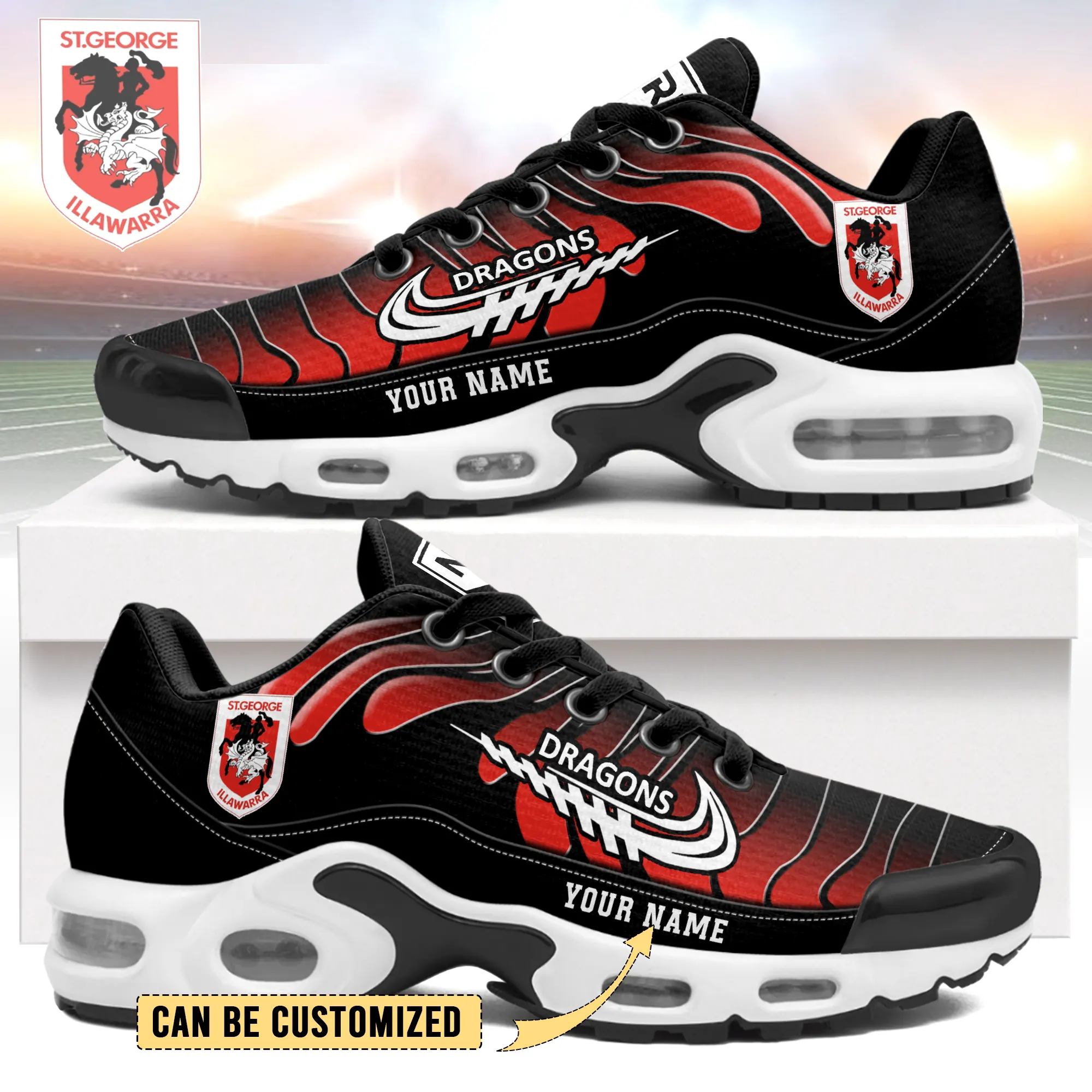 St. George Illawarra Dragons Sports Air Max Plus Sneakers For Men And Women St. George Illawarra Dragons Sports Air Max Plus Sneakers For Men And Women