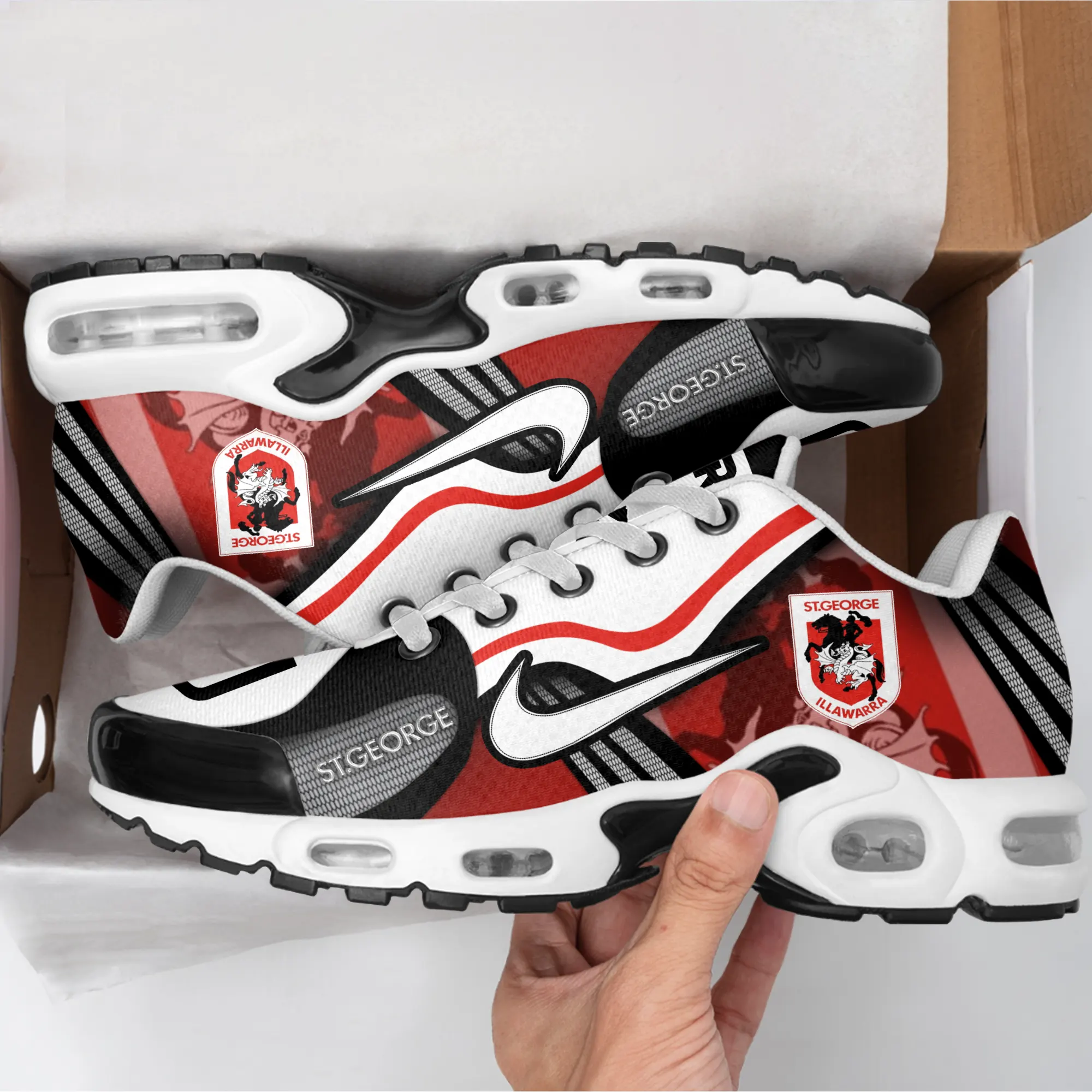 St. George Illawarra Dragons Sports Air Max Plus Sneakers For Men And Women St. George Illawarra Dragons Sports Air Max Plus Sneakers For Men And Women