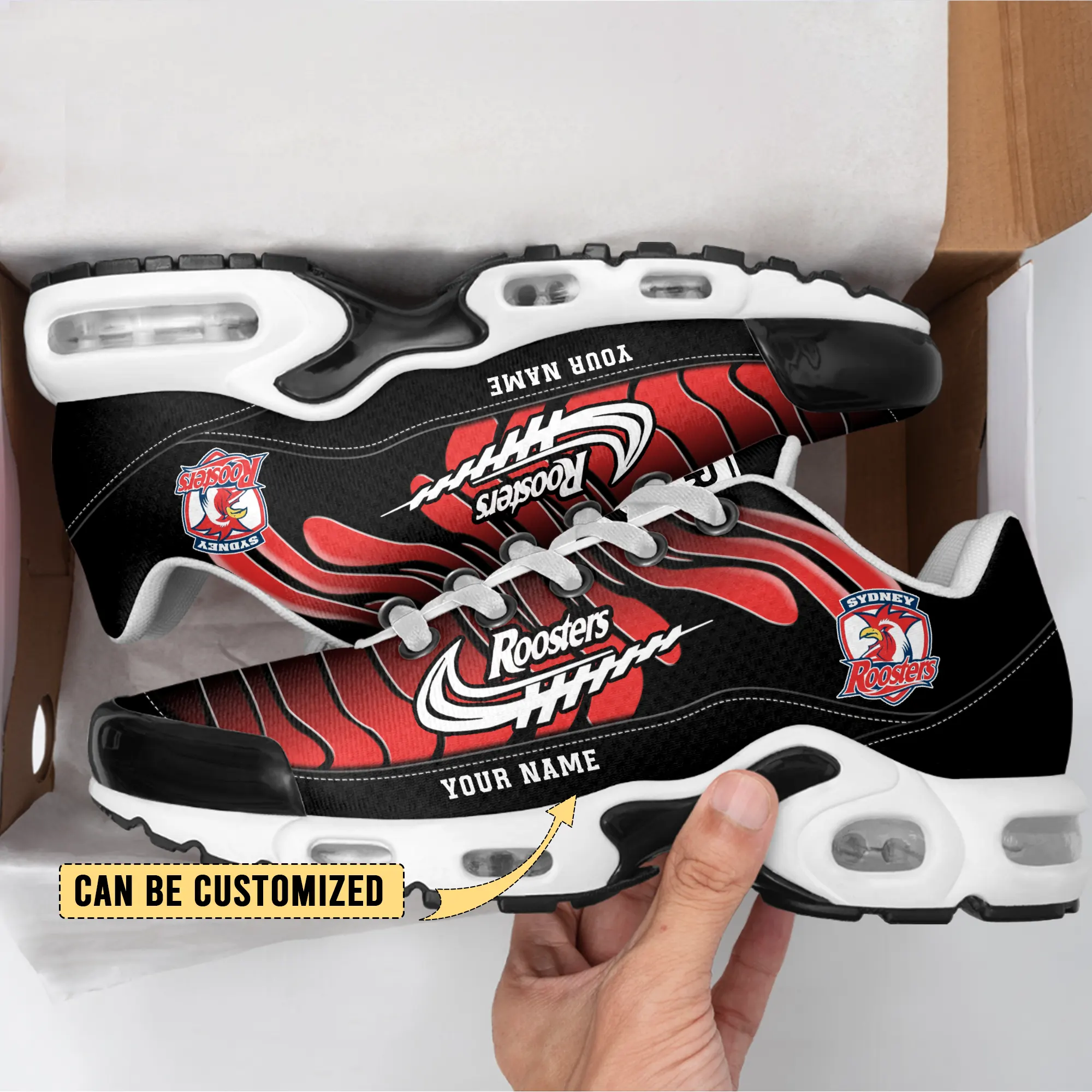 Sydney Roosters Sports Air Max Plus Sneakers For Men And Women Sydney Roosters Sports Air Max Plus Sneakers For Men And Women