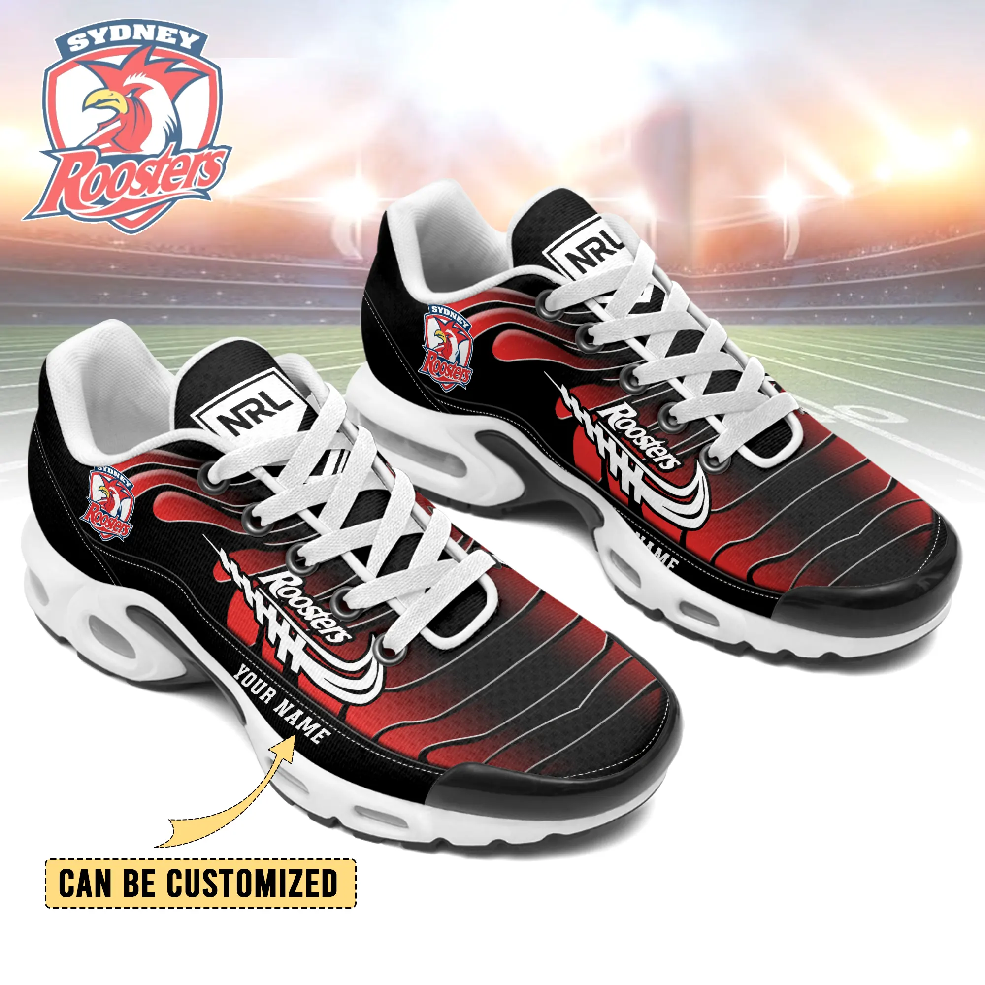Sydney Roosters Sports Air Max Plus Sneakers For Men And Women Sydney Roosters Sports Air Max Plus Sneakers For Men And Women