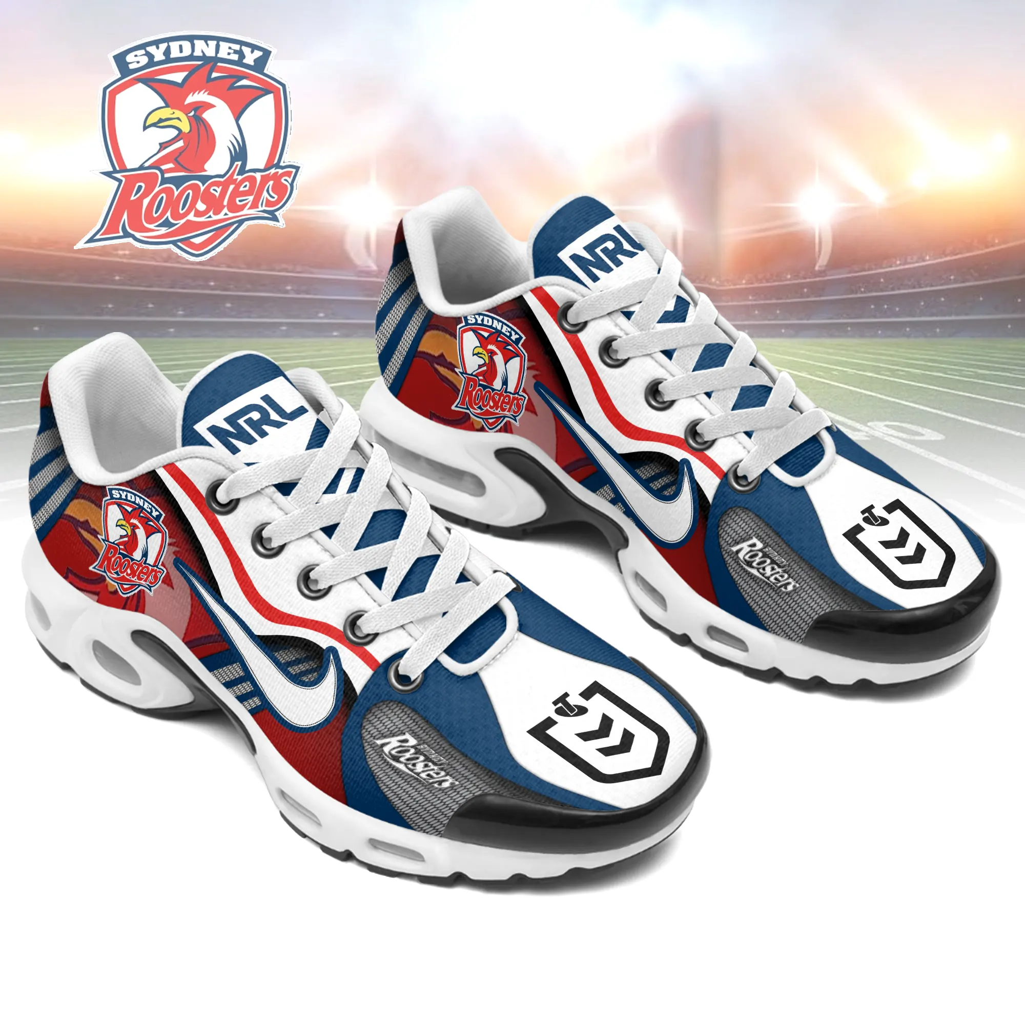 Sydney Roosters Sports Air Max Plus Sneakers For Men And Women Sydney Roosters Sports Air Max Plus Sneakers For Men And Women