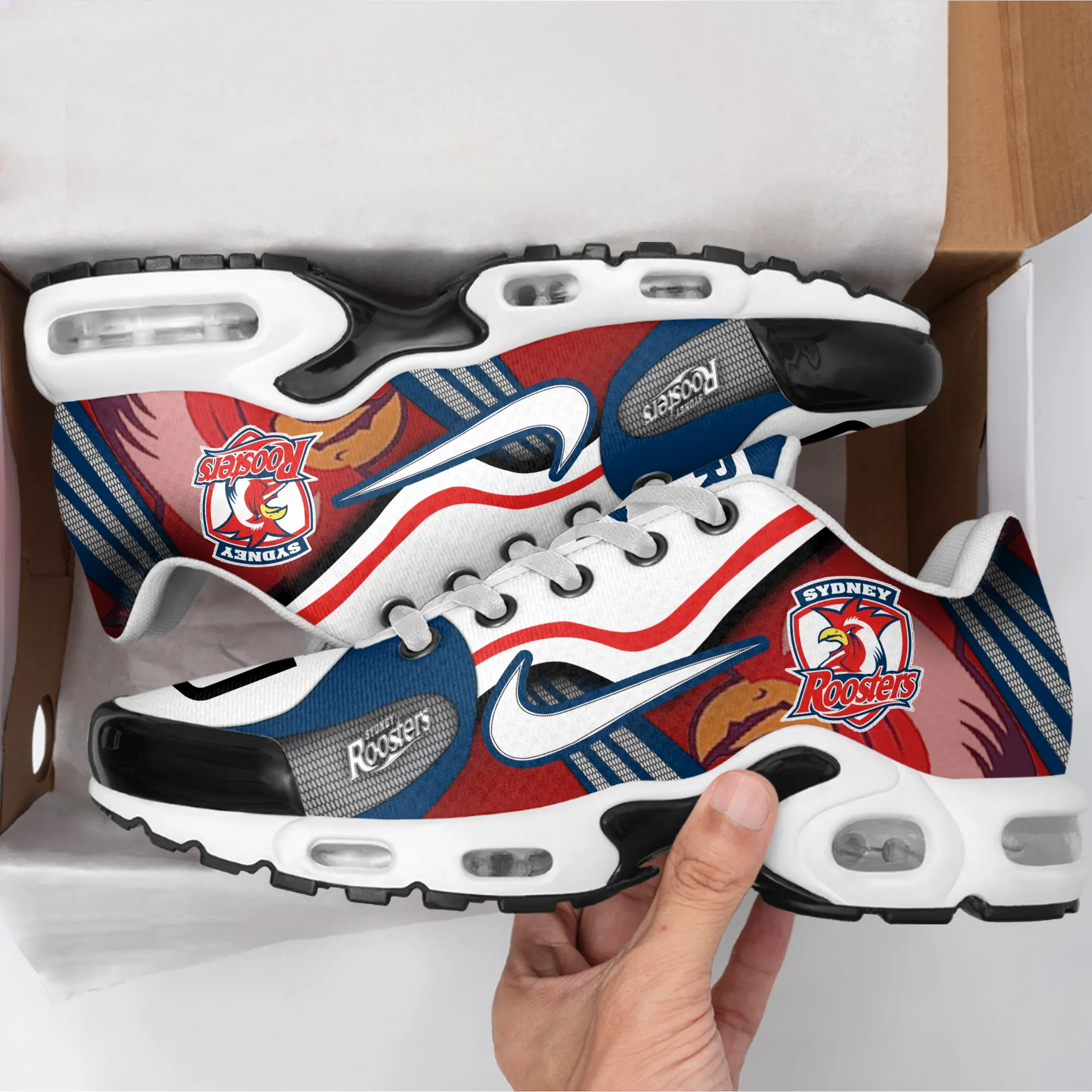 Sydney Roosters Sports Air Max Plus Sneakers For Men And Women Sydney Roosters Sports Air Max Plus Sneakers For Men And Women