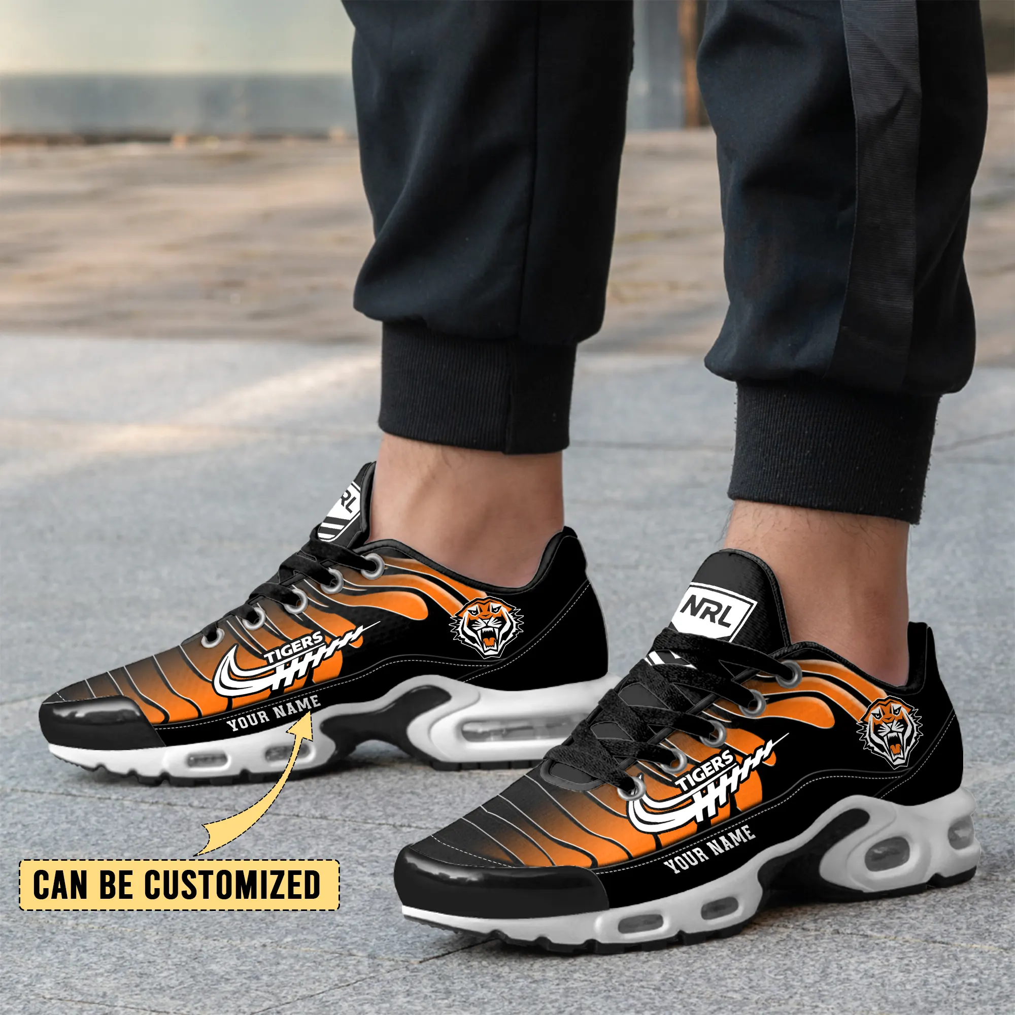Wests Tigers Sports Air Max Plus Sneakers For Men And Women Wests Tigers Sports Air Max Plus Sneakers For Men And Women
