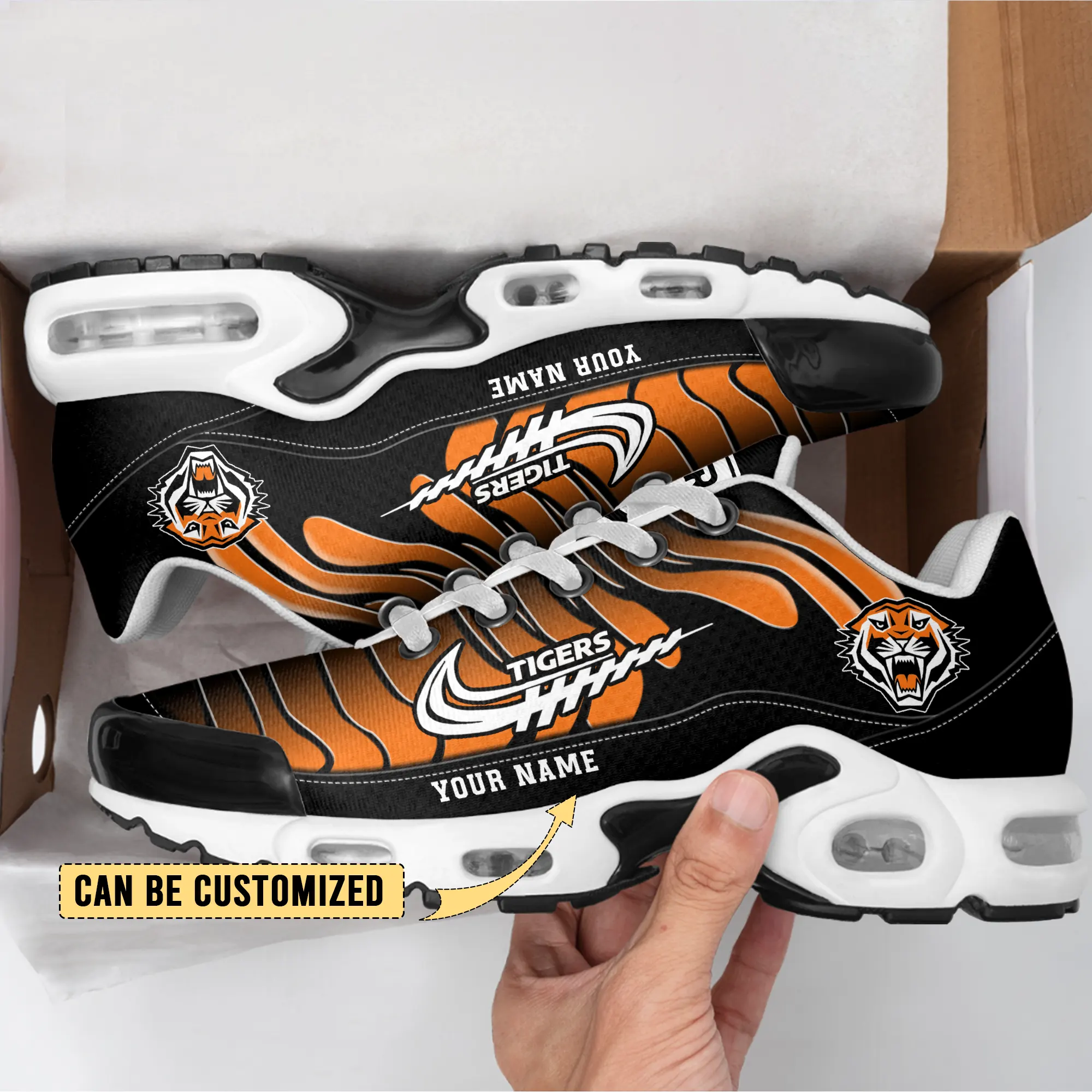 Wests Tigers Sports Air Max Plus Sneakers For Men And Women Wests Tigers Sports Air Max Plus Sneakers For Men And Women