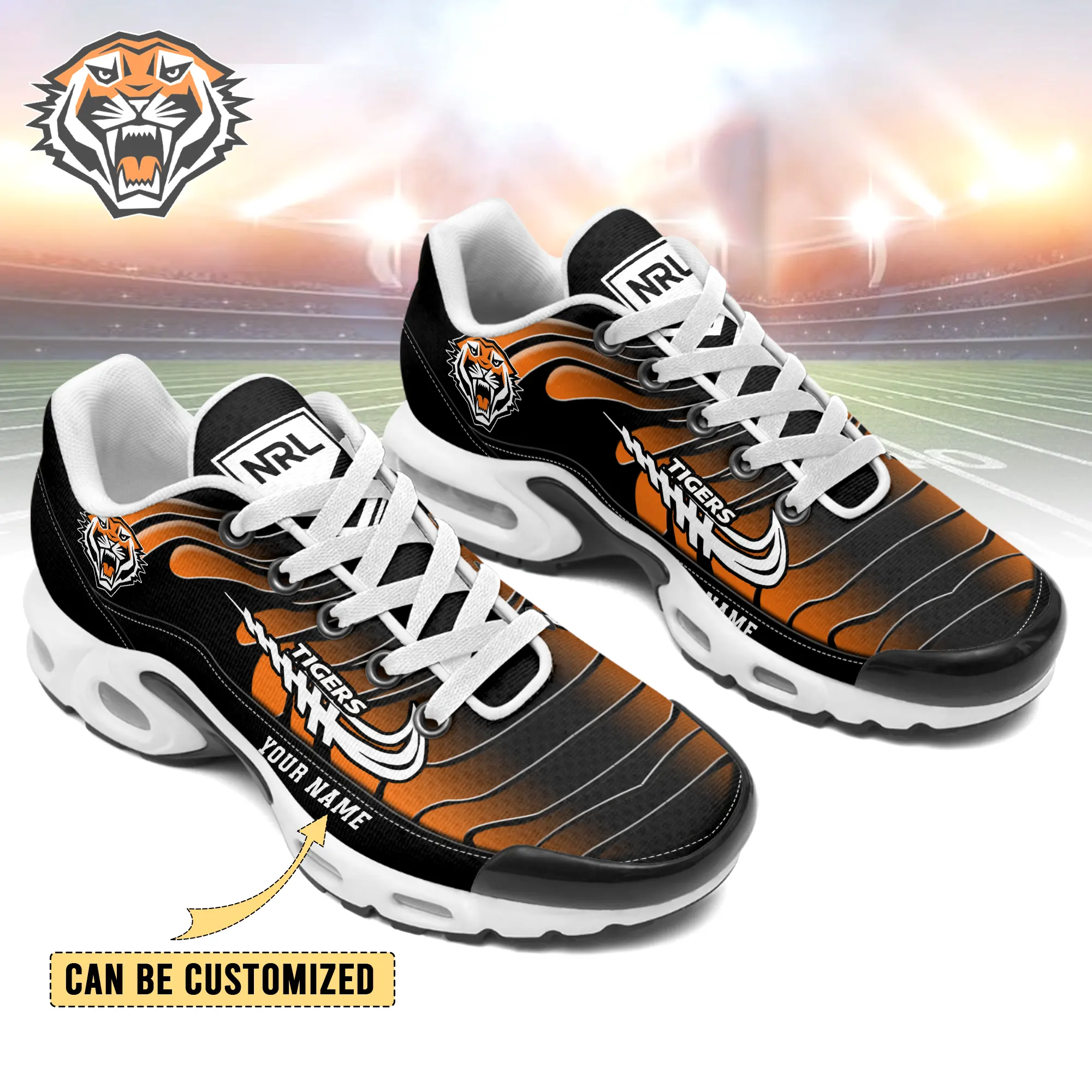 Wests Tigers Sports Air Max Plus Sneakers For Men And Women Wests Tigers Sports Air Max Plus Sneakers For Men And Women